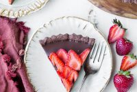 Blissful GlutenFree Vegan Strawberry Chocolate Tart