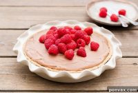 Velvety Paleo Raspberry French Silk Pie