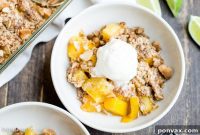 Tropical Gluten Free Vegan Mango Pineapple Crumble