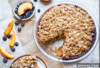 Sweet Freedom Blueberry Nectarine Almond Crumble Pie