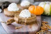 Sweet and Salty Mini Gluten-Free Pumpkin Pretzel Cheesecakes