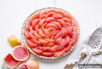 Bright & Tangy Paleo Grapefruit Tart