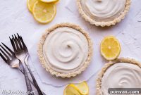 Creamy Vegan No-Bake Lemon Tarts