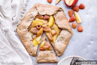 Rustic Vegan Peach Raspberry Galette