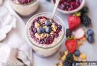 Berry Chia Jam Overnight Superfood Oats