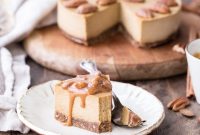 Creamy No-Bake Vegan Pumpkin Cheesecake Gluten Free Paleo