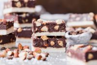 Paleo Vegan Mocha Almond Fudge Bars