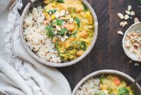 Golden Coconut Chickpea Broccoli Curry