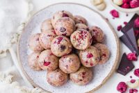 Raspberry Dark Chocolate Power Bites Gluten Free Paleo Vegan