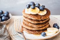 Vegan Banana Blueberry Pancakes Gluten-Free Delight