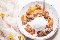 Golden Peach Crumble Vegan and Gluten Free