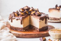 Indulgent Vegan Peanut Butter Cup Cheesecake