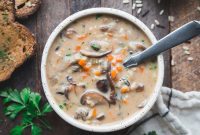 Rustic Forest Mushroom & Wild Rice Comfort Soup