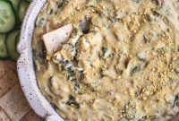 Velvety Vegan Spinach Artichoke Cashew Dip