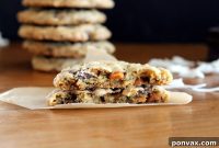 Tropical Caramel Chocolate Chunk Cookies