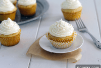 White Chocolate Coconut Cloud Cupcakes