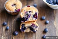 Wholesome Plant-Based Blueberry Muffins