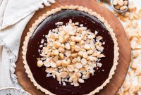 Sun-Kissed Dark Chocolate Macadamia Coconut Tart (Paleo Vegan Gluten Free)