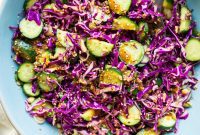 Crisp Cabbage & Cucumber Slaw with Umami Miso Sesame