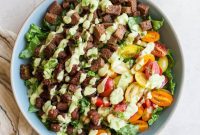 Plant-Based BLT Salad with Creamy Avocado Ranch