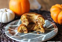 Spiced Pumpkin Dulce De Leche Baked Doughnuts