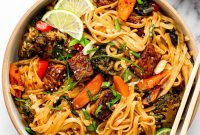 Zesty Lime Ponzu Noodle Stir-Fry