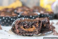 Decadent Chocolate Banana Muffins with Caramel Cores