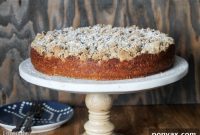Plant-Based Banana Streusel Cake