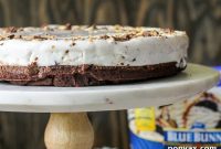 Decadent Bunny Tracks Ice Cream Brownie Pie