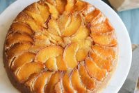 Golden Peach Cornmeal Upside Down Delight