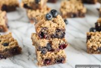 Blueberry Crumble Blondies