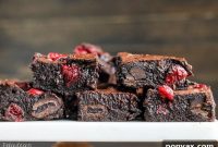 Decadent Cranberry Fudge Brownies