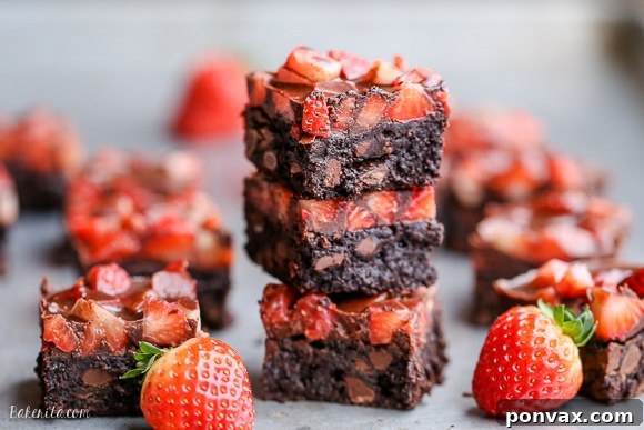 Luscious Gluten-Free Strawberry Brownies, Crowned with Chocolate 3 These Paleo Chocolate-Covered Strawberry Brownies are a swoon-worthy and surprisingly guilt-free treat. You won't believe how delicious this paleo brownie recipe is!