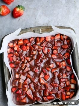 Luscious Gluten-Free Strawberry Brownies, Crowned with Chocolate 7 These Chocolate Covered Strawberry Brownies are a swoon-worthy and surprisingly guilt-free treat - they're gluten-free, refined sugar-free and Paleo!