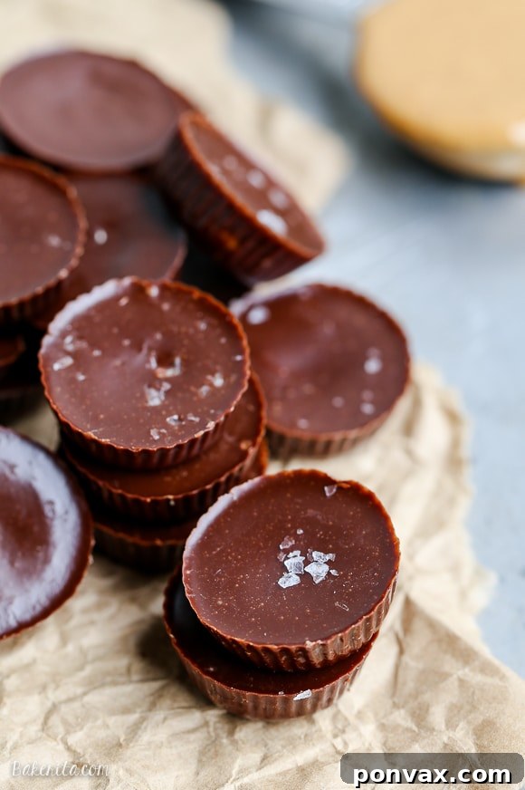 Craft Your Own Peanut Butter Bliss 3 Close-up of a homemade peanut butter cup revealing its chocolate and peanut butter layers