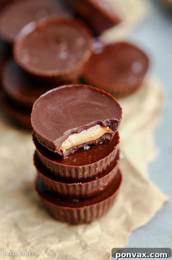 Craft Your Own Peanut Butter Bliss 4 A tray of homemade peanut butter cups setting in the refrigerator