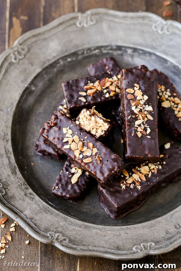 Wholesome Chocolate Almond Butter Puffed Millet Bars 4 These easy no-bake Chocolate Covered Almond Butter Puffed Millet Bars are the perfect breakfast treat or snack! This gluten free, refined sugar free, and vegan recipe has only seven ingredients.