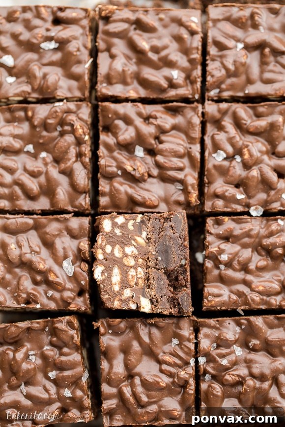 These Peanut Butter Crunch Brownies are incredibly rich and delicious, with a crunchy and fudgy topping. These gluten-free brownies were made for chocolate and peanut butter lovers!