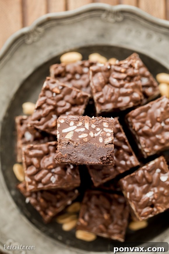 These Peanut Butter Crunch Brownies are incredibly rich and delicious, with a crunchy and fudgy topping. These gluten-free brownies were made for chocolate and peanut butter lovers!