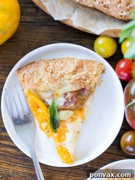 Mozzarella Heirloom Tomato Galette with Parmesan Crust (Gluten Free)