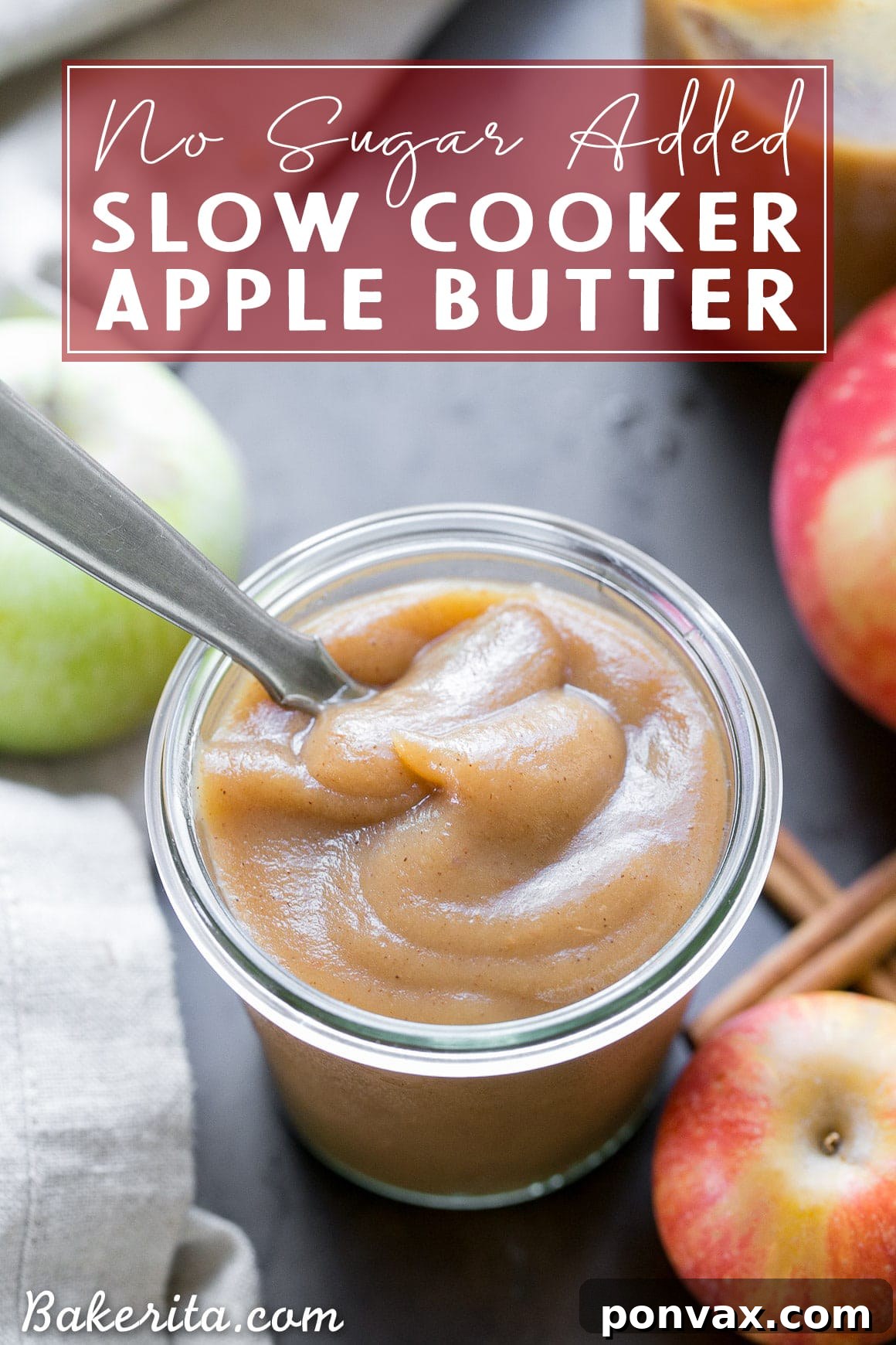 Naturally Sweet Slow Cooker Apple Butter 11 Close up of Slow Cooker Apple Butter spread on toast, ready to eat.