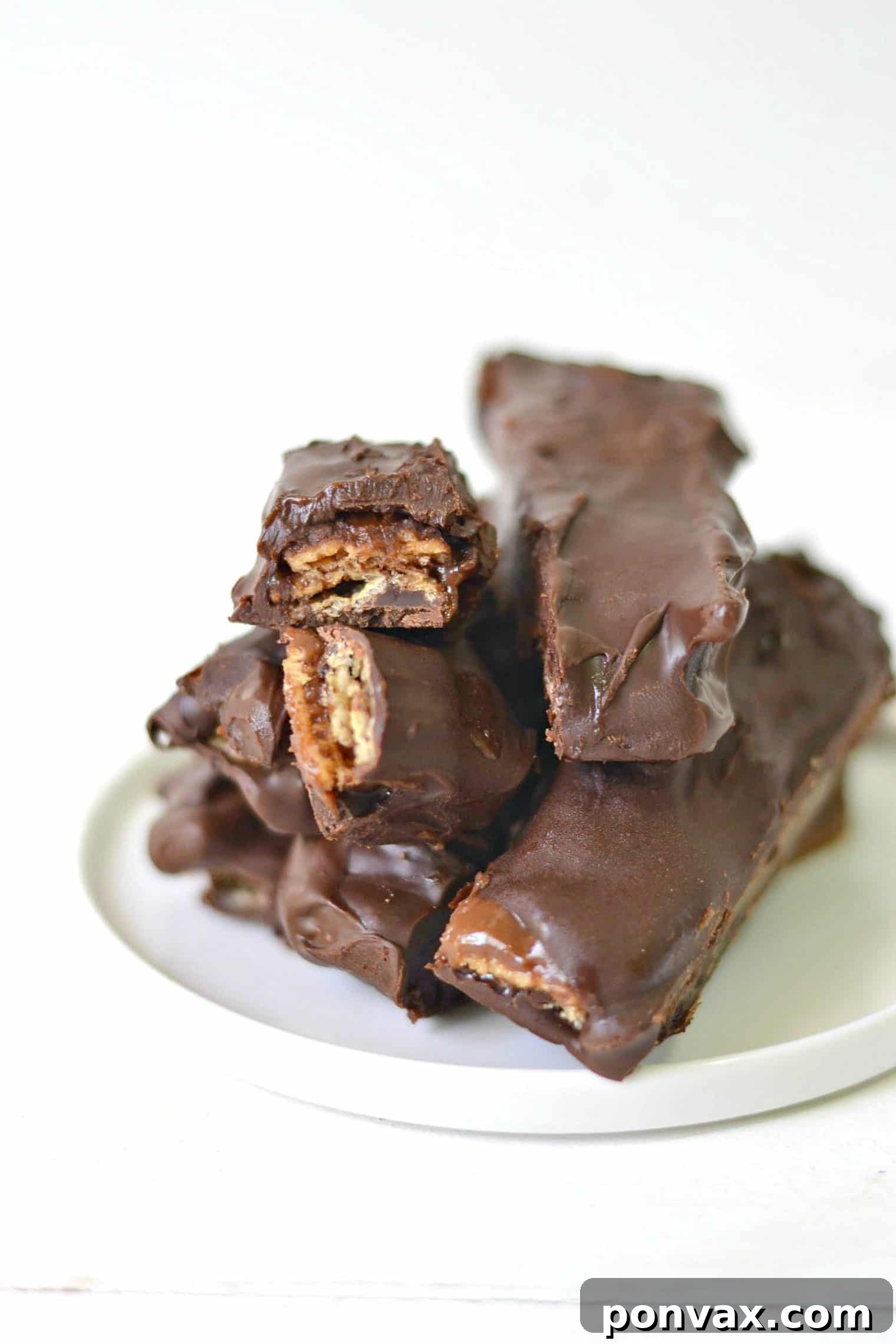 Genius Homemade Kit Kat Bars from Fork & Beans, a gluten-free and vegan recipe for the classic crunchy candy bar.