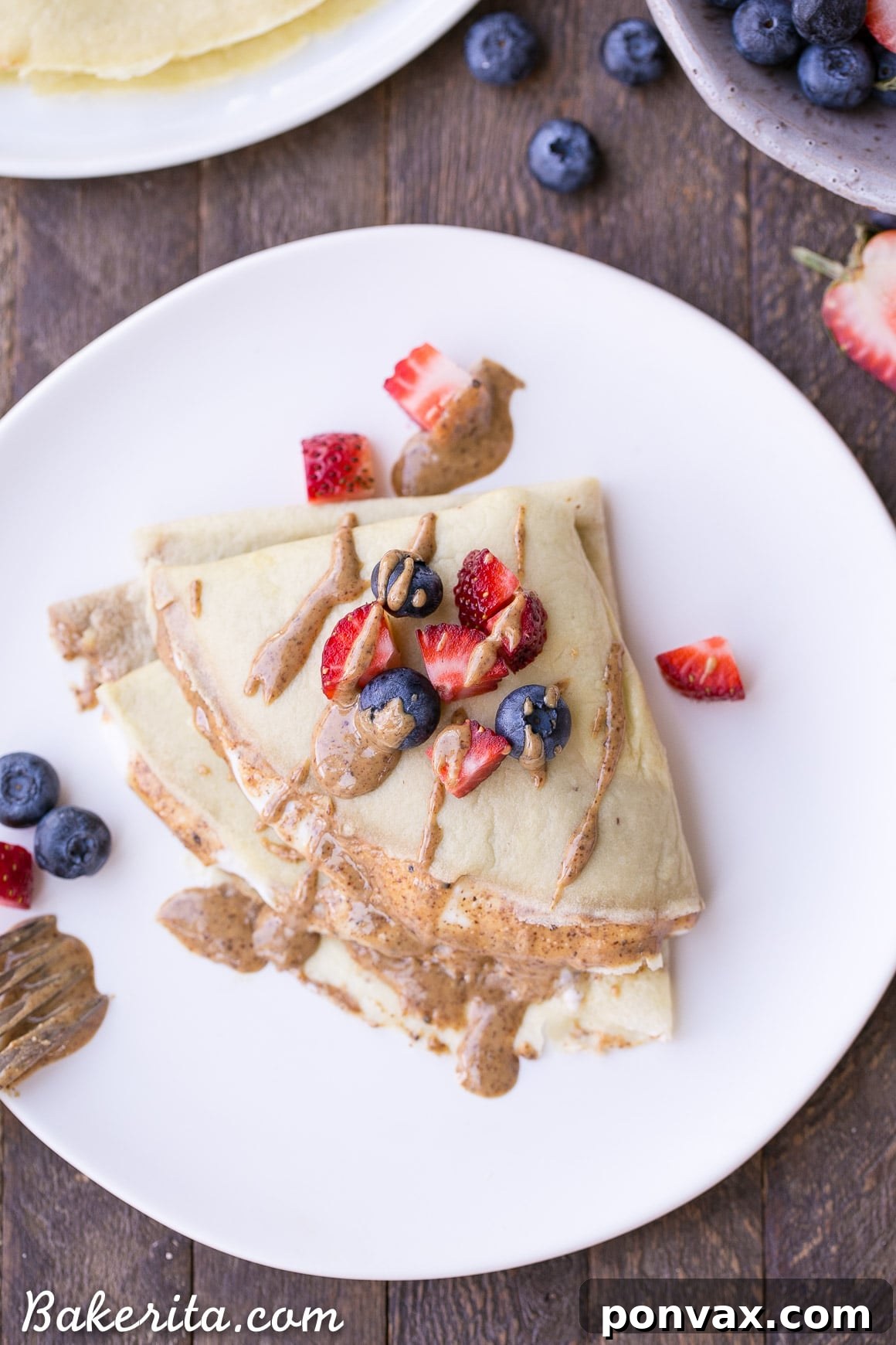 These Paleo Crepes can make any meal taste decadent, but they're made with healthy, clean ingredients. The batter is made in the blender in just a few minutes and they only take a minute or two to cook. You can fill them with any sweet or savory fillings you can think of! The possibilities are endless...
