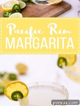 This Pacific Rim Margarita is a refreshing, tropical drink that you'll love sipping on! It's flavored with citrus and has a spicy coconut twist. Enjoy responsibly!