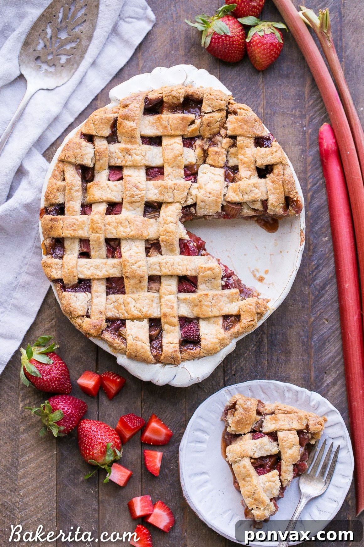 Heavenly Gluten Free Strawberry Rhubarb Pie 4 A close-up view of the raw gluten-free pie dough being rolled out between two sheets of parchment paper.