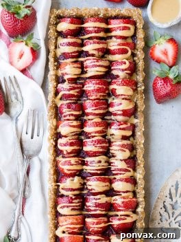 No Bake Peanut Butter & Jelly Tart