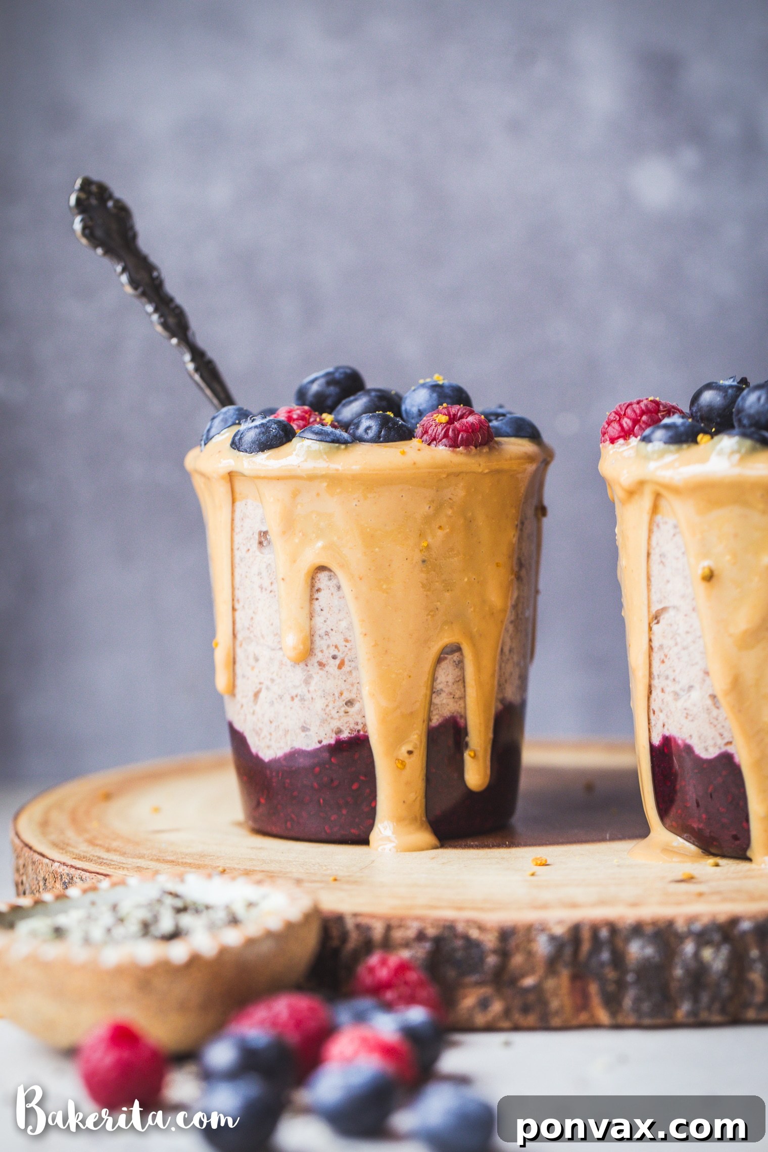 Wholesome Paleo Vegan Hot Cereal Ready in Minutes 3 Close-up of creamy grain-free hot cereal with fresh berries, ideal for a healthy start.