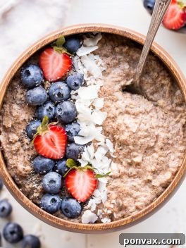 Quick Grain-Free Hot Cereal with toppings