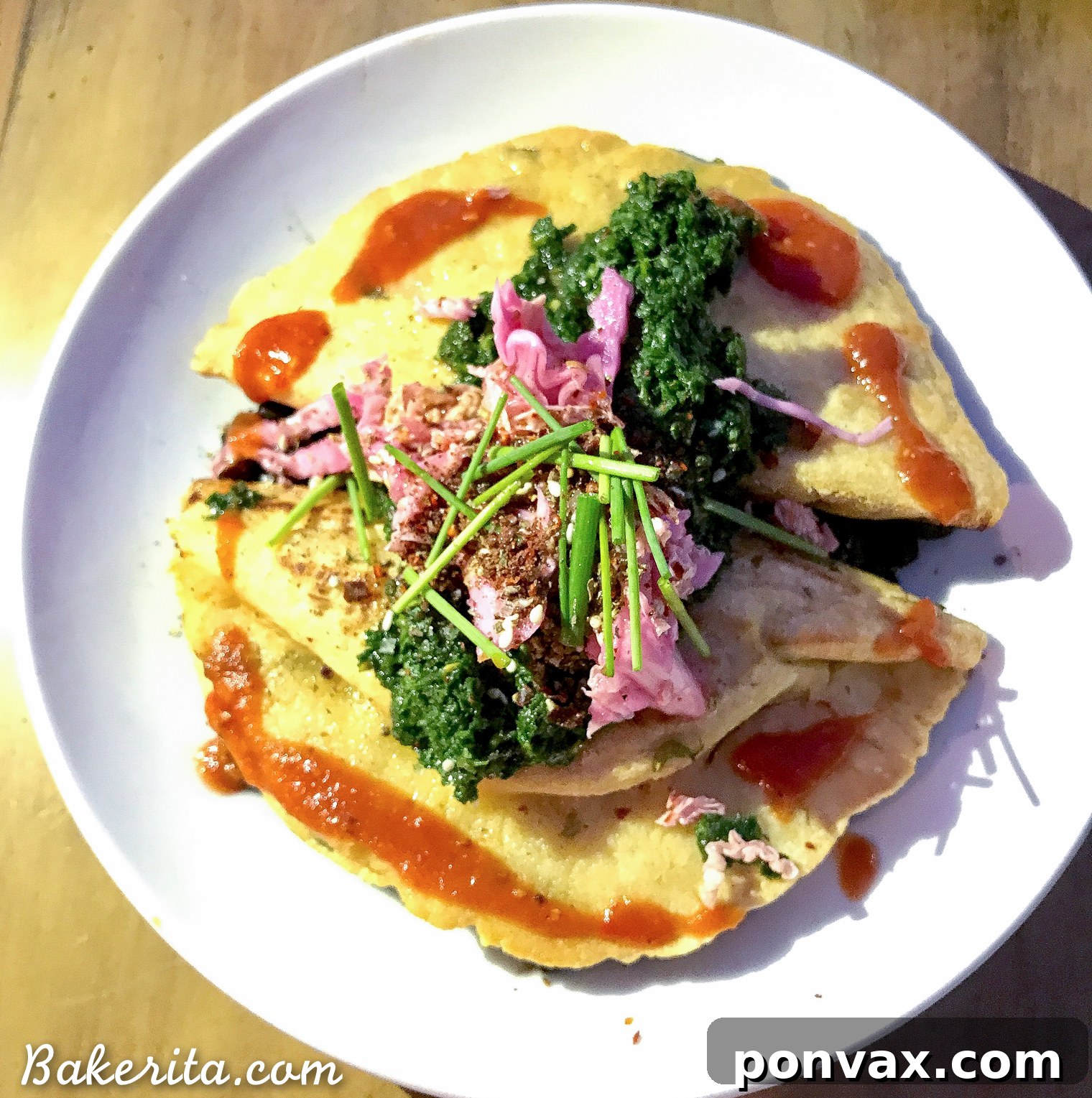 Santa Barbara RV Adventure with a Refreshing Peach Tomato Salad 5 Delicious Picadillo Empanadas from Mesa Verde, Santa Barbara, filled with butternut squash cheese and chimichurri.