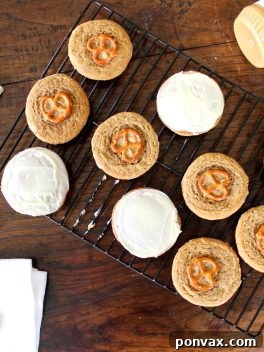 White Chocolate Pretzel Peanut Butter Cookies ready to be enjoyed